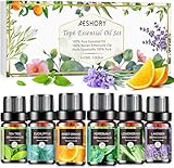 AESHORY Ätherische Öle Set für Diffuser 6 x 10ML, 100% Naturrein Aromatherapie Duftöl, Aroma Öl...