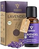 Heldengrün® BIO Lavendelöl [100% NATURREIN] - Der Echte Lavendel - Lavandula...